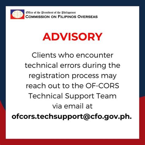 ofcors.techsupport@cfo.gov.ph|ADVISORY Clients who .